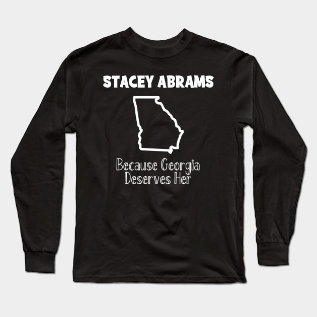 Abrams 2022, Stacey Abrams for Georgia Governor 2022 Abrams Long Sleeve T-Shirt by Bless It All Tees